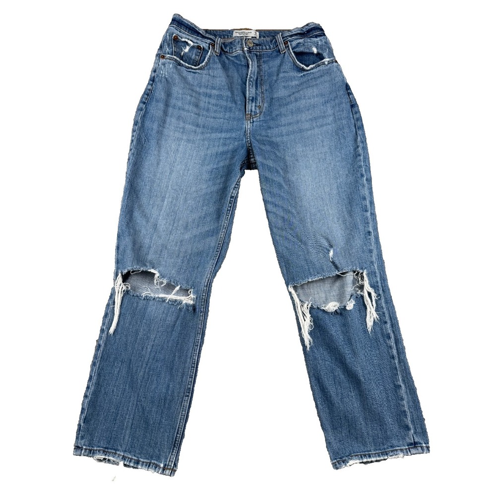 Abercrombie & Fitch Women's Jeans 29 Curve Love Ankle Straight Ultra High Rise